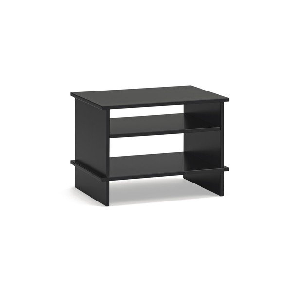 Čierny nočný stolík s poličkami Inari – Teulat