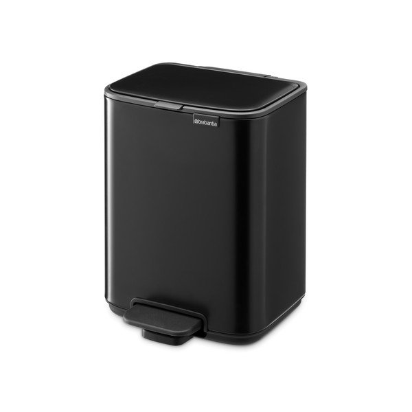 Matne čierny pedálový oceľový odpadkový kôš 4 l Bo – Brabantia