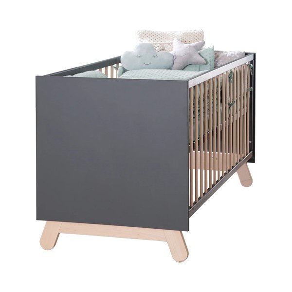 Postieľka v sivo-prírodnej farbe 70x140 cm Jar – Roba-image-2