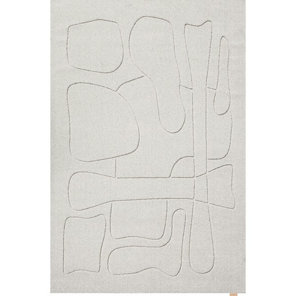 Svetlosivý vlnený koberec 160x230 cm Morphic – Agnella