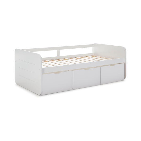 Biela detská posteľ s úložným priestorom 90x190 cm Abbott – Marckeric-image-3