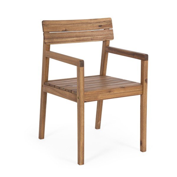 Drevená záhradná stolička v prírodnej farbe Rodano – Bizzotto