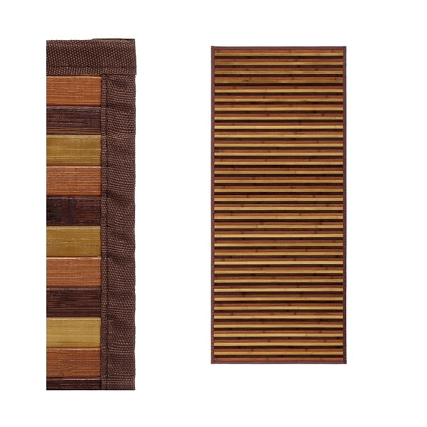 Bambusový behúň v hnedo-horčicovej farbe 75x175 cm – Casa Selección-image-1
