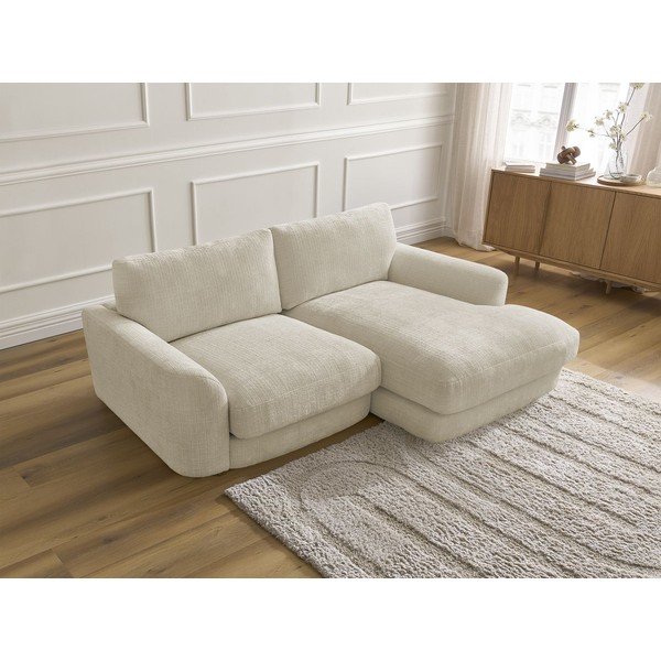 Béžová ženilková rohová pohovka (pravý roh/s leňoškou) Leonore – Bobochic Paris-image-4