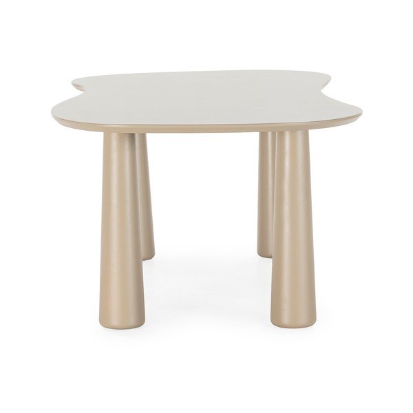 Béžový konferenčný stolík s doskou z borovicového dreva 110x220 cm Nahia – MOME-image-2