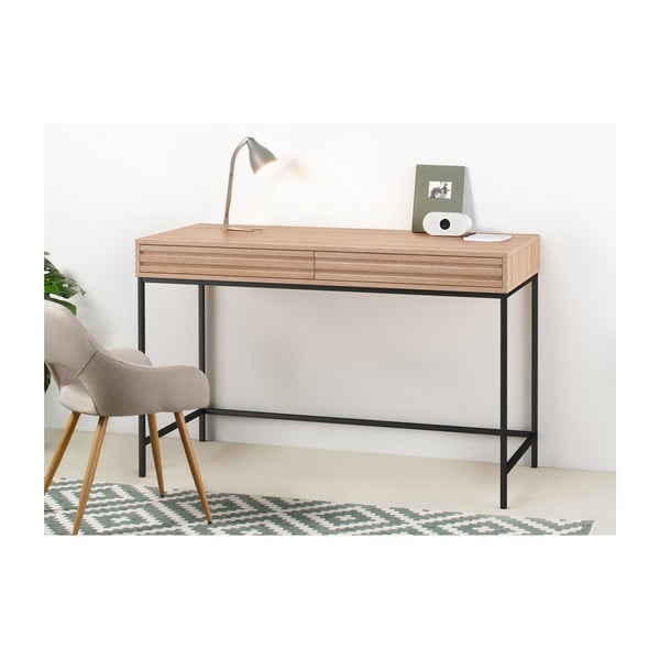 Pracovný stôl s doskou v dubovom dekore 50x120 cm Celine – Støraa-image-2