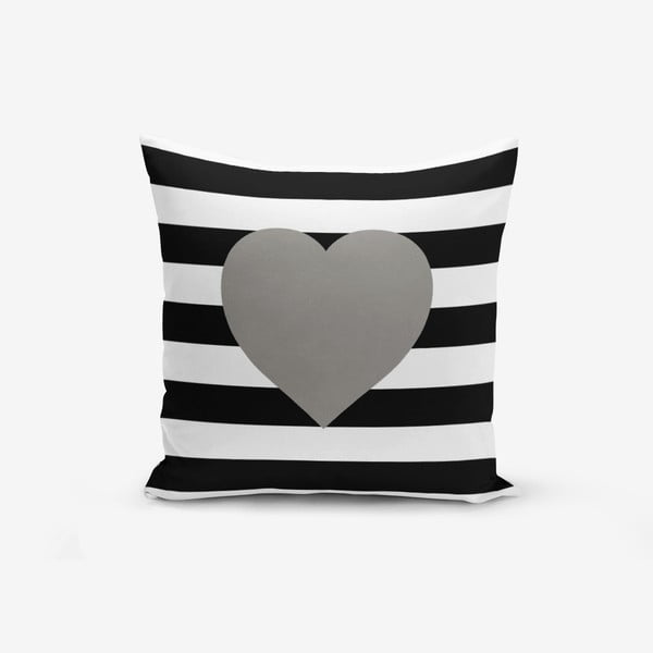 Obliečka na vaknúš s prímesou bavlny Minimalist Cushion Covers Striped Grey, 45 × 45 cm
