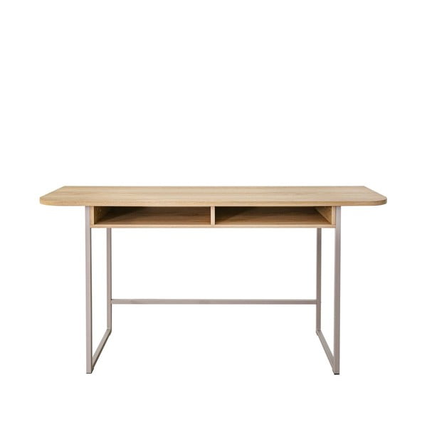 Konzolový stolík v dekore duba v prírodnej farbe 40x140 cm Darlington – Actona