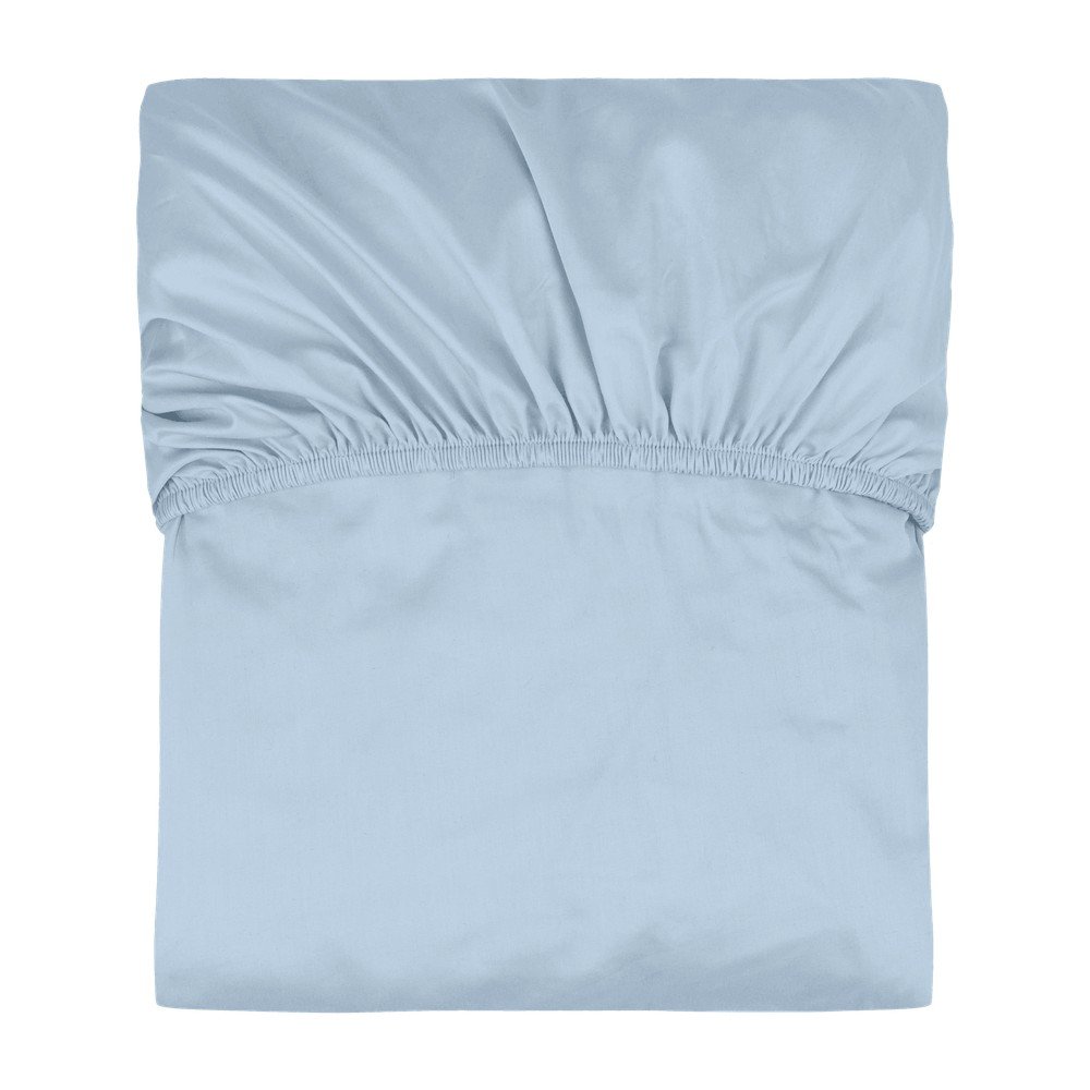 E-shop Svetlomodrá napínacia bavlnená plachta 180x200 cm Oba – noo.ma