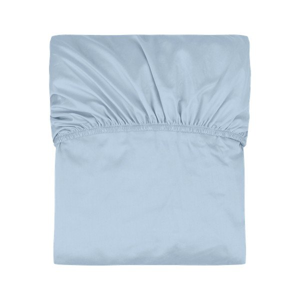 Svetlomodrá napínacia bavlnená plachta 180x200 cm Oba – noo.ma