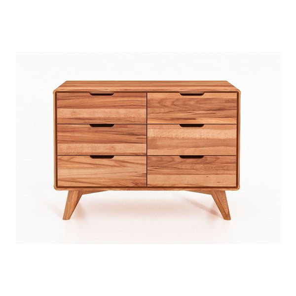 Nízka komoda z bukového dreva 90x63 cm Greg - The Beds-image-2