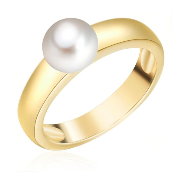 Prsteň s perlou Nova Pearls Copenhagen Lamia, veľ. 56