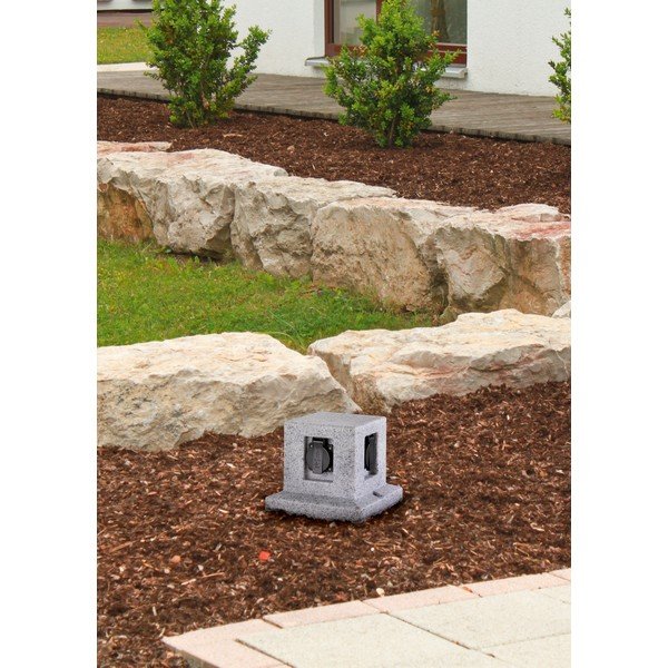 Vonkajšie svietidlo (výška  17 cm) Garden socket – Trio-image-1