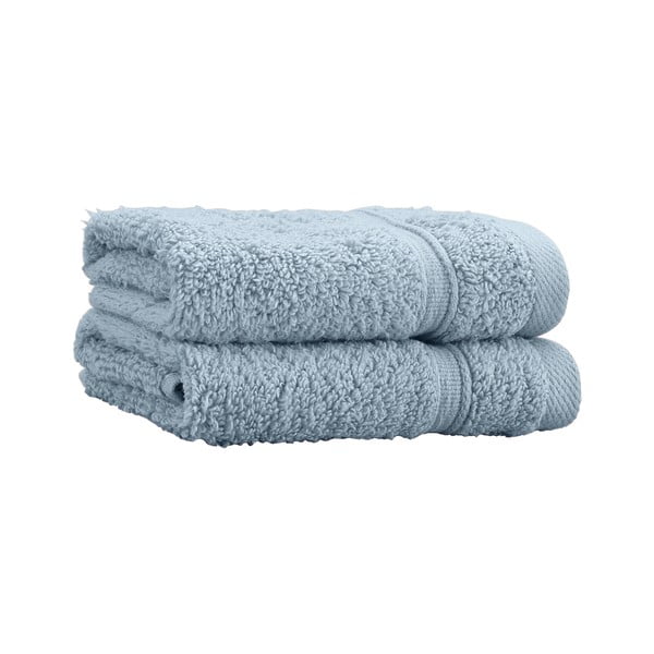 Modré froté bavlnené uteráky v súprave 2 ks 30x30 cm Zero Twist – Catherine Lansfield