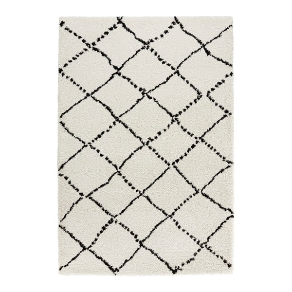 Béžovo-čierny koberec Mint Rugs Hash, 120 x 170 cm
