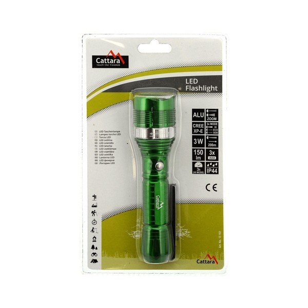 Zelené vreckové LED svietidlo Cattara ZOOM-image-4