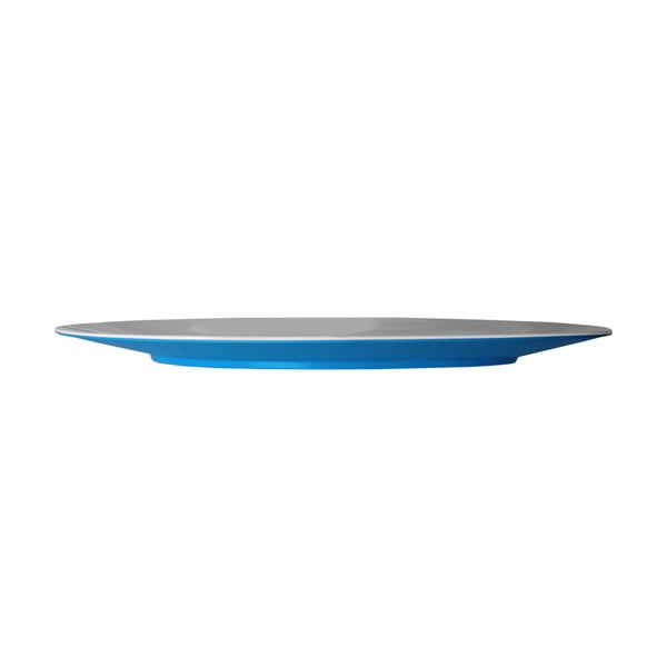 Modrý servírovací tanier Entity, 35,5 cm
