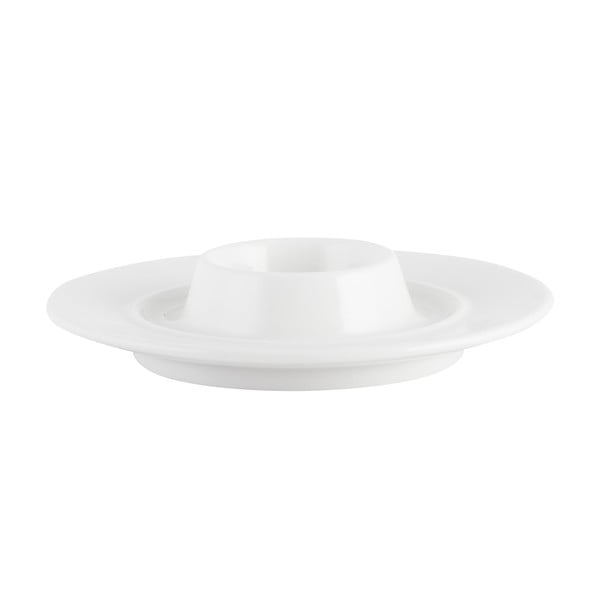 Biely porcelánový tanier na vajcia Mikasa Ridget