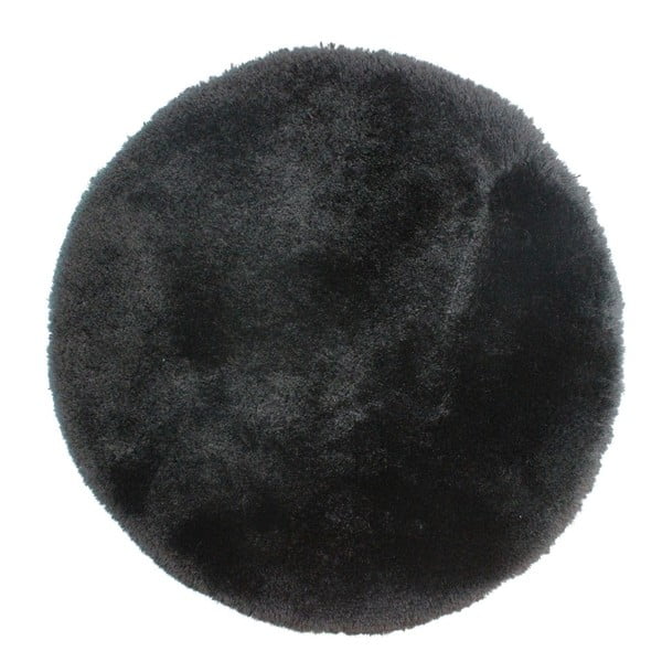 Okrúhly čierny koberec Flair Rugs Pearl, 150 cm