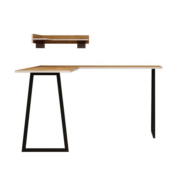 Set police a rohového pracovného stola Tarly, výška 75 cm-image-2