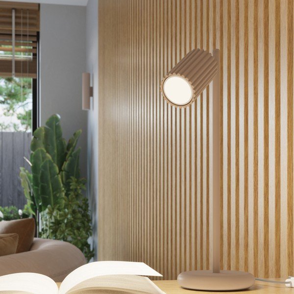 Taupe kovová stolová lampa (výška  43 cm) Gleam – Sollux-image-1