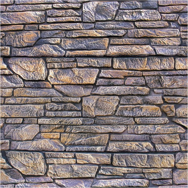 Nástenná samolepka Ambiance Wall Decal Materials Stone Facing of Torrerdam, 40 × 40 cm