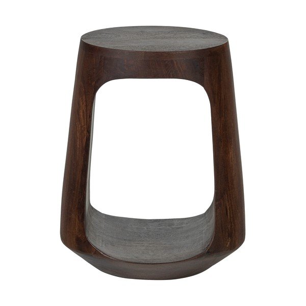 Okrúhly odkladací stolík z mangového dreva ø 33 cm Bayo – WOOOD