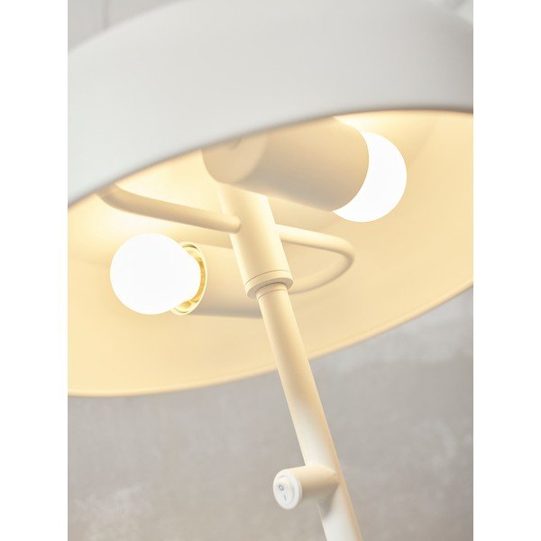 Biela stolová lampa s kovovým tienidlom (výška  45 cm) Porto L – it's about RoMi-image-3