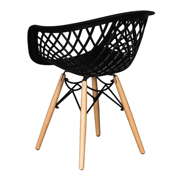 Sada 2 čiernych jedálenských stoličiek Evergreen House René-image-2