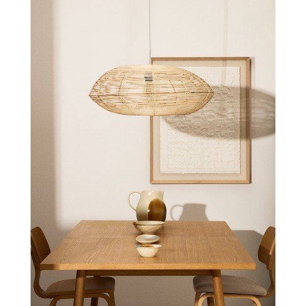 Ratanové tienidlo ø 70 cm Flaro – Kave Home-image-1