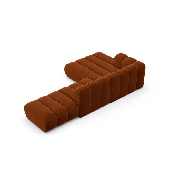 Oranžová rohová pohovka (ľavý roh) Lupine – Micadoni Home-image-3