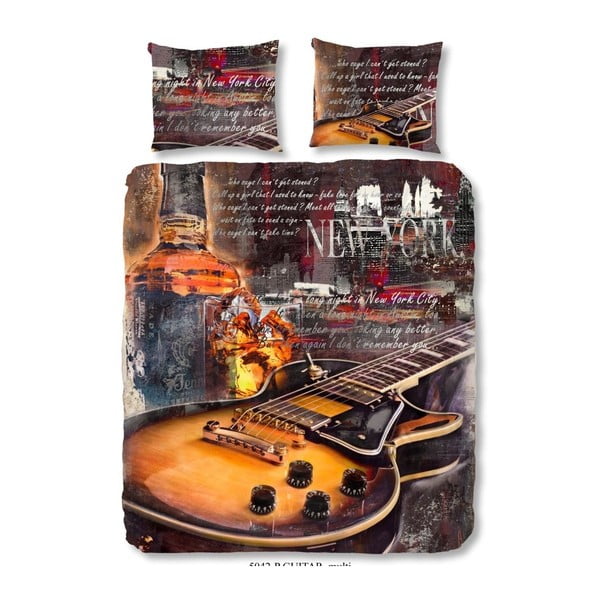 Bavlnené obliečky na dvojlôžko Good Morning Guitar, 240 × 200 cm
