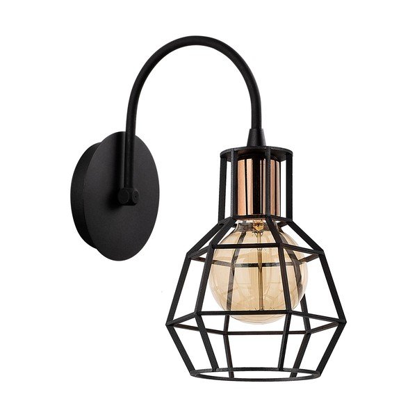 Nástenné svietidlo v čiernej a bronzovej farbe ø 17 cm Kapadokya – Opviq lights-image-2