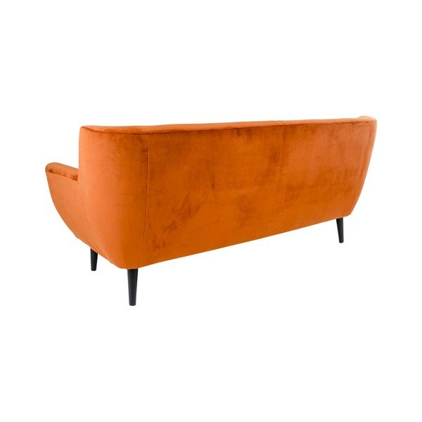 Oranžová trojmiestna pohovka zo zamatu House Nordic Monte-image-2