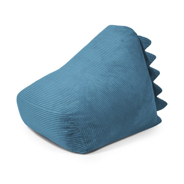 Modrý menčestrový detský sedací vak Snug 80 Dragon – SLOWDOWN