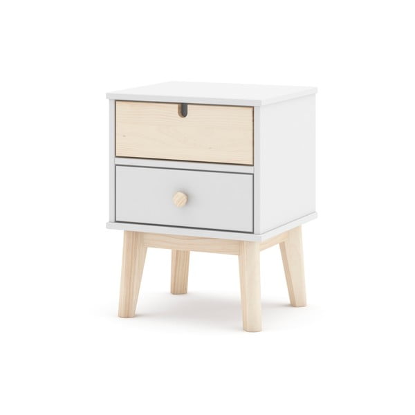 Biely detský nočný stolík Estefania - Marckeric-image-3