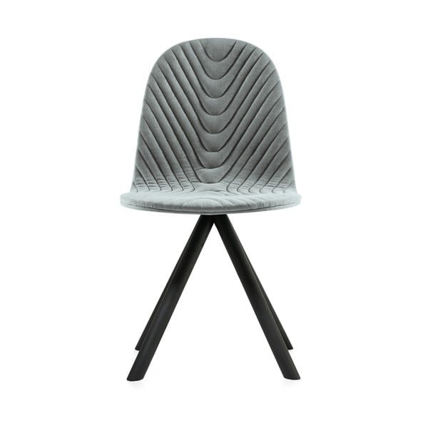 Sivá stolička s čiernymi nohami IKER Mannequin Wave