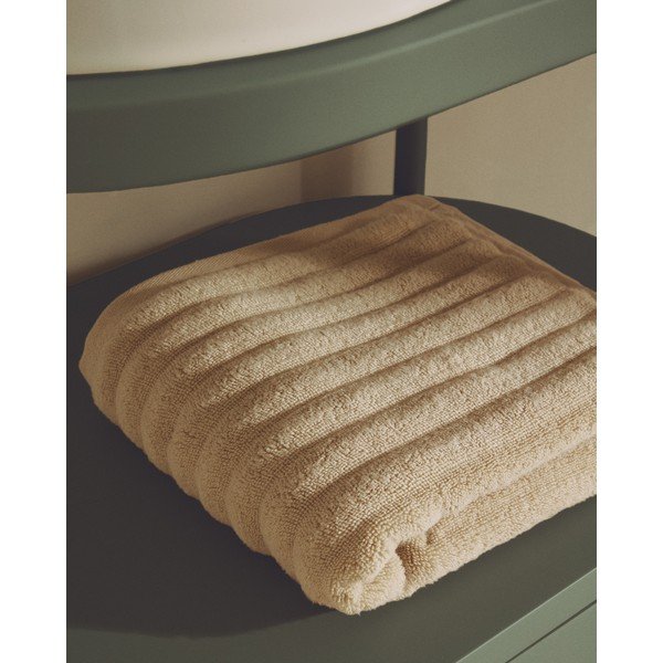 Béžová froté bavlnená osuška 70x140 cm Navira – Kave Home-image-2