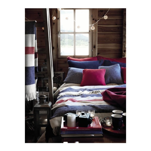 Bielo-hnedý pléd s podielom bavlny Euromant Granite, 140 x 180 cm-image-4