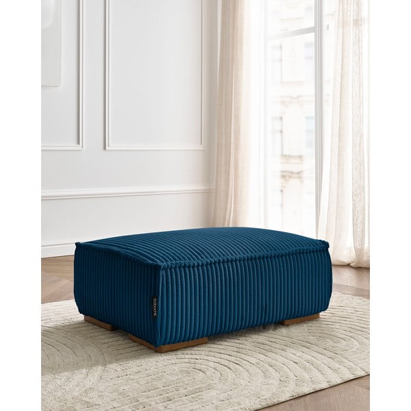 Modrá menčestrová podnožka Chelsea – Bobochic Paris-image-1