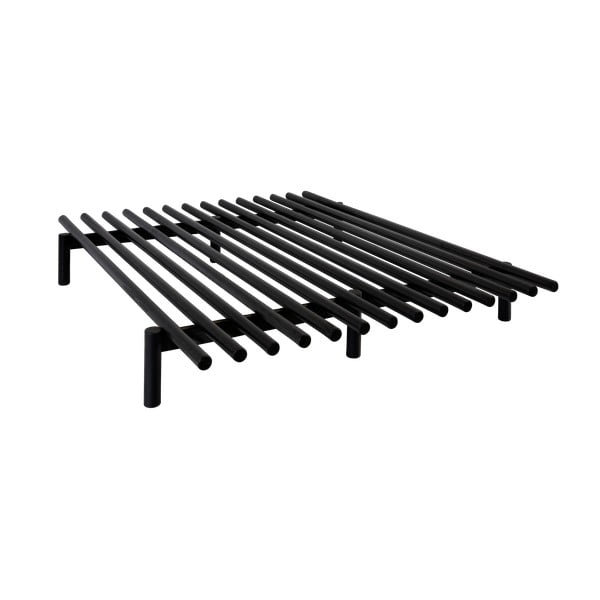 Čierny rám postele z borovicového dreva Karup Design Pace Black, 160 × 200 cm