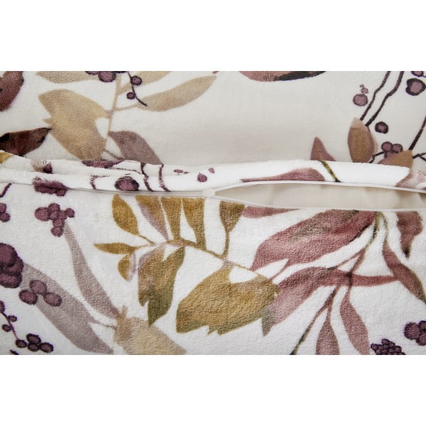 Bielo-hnedé obliečky na jednolôžko z mikroplyšu 140x200 cm Ramita - My House-image-2