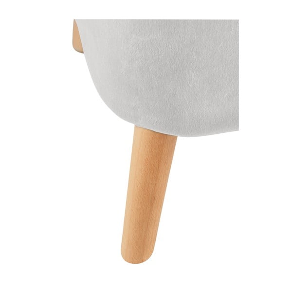 Svetlosivý zamatový taburet - Wenko-image-4