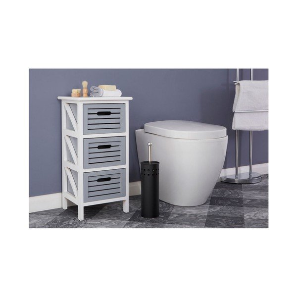 Matne čierna kovová WC kefa Indy – Premier Housewares-image-2