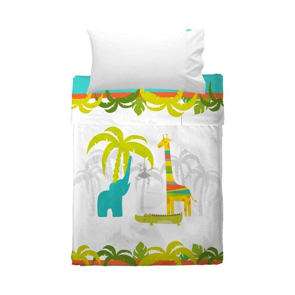 Detská prikrývka a obliečka na vankúš Baleno ZOO, 100 × 130 cm
