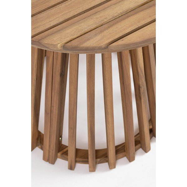 Okrúhly záhradný stolík z masívu akácie ø 50 cm Rodano – Bizzotto-image-3