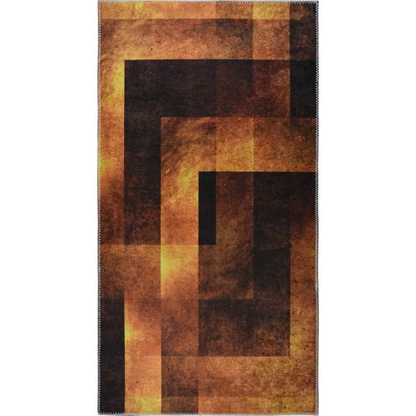 Oranžový umývateľný koberec behúň 80x200 cm - Vitaus
