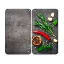 Kryty na sporák v súprave 2 ks z tvrdeného skla 52x30 cm Rosemary - Maximex