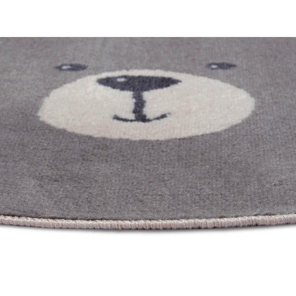 Sivý detský koberec ø 140 cm Bear – Hanse Home-image-2