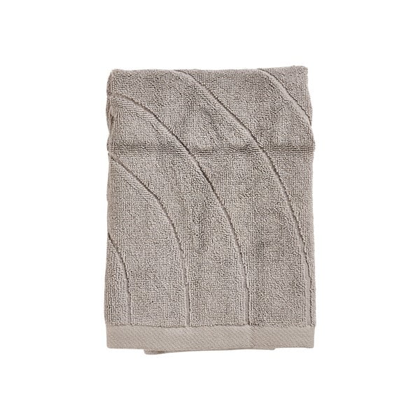 Sivobéžový froté bavlnený uterák 50x70 cm Time – Zone